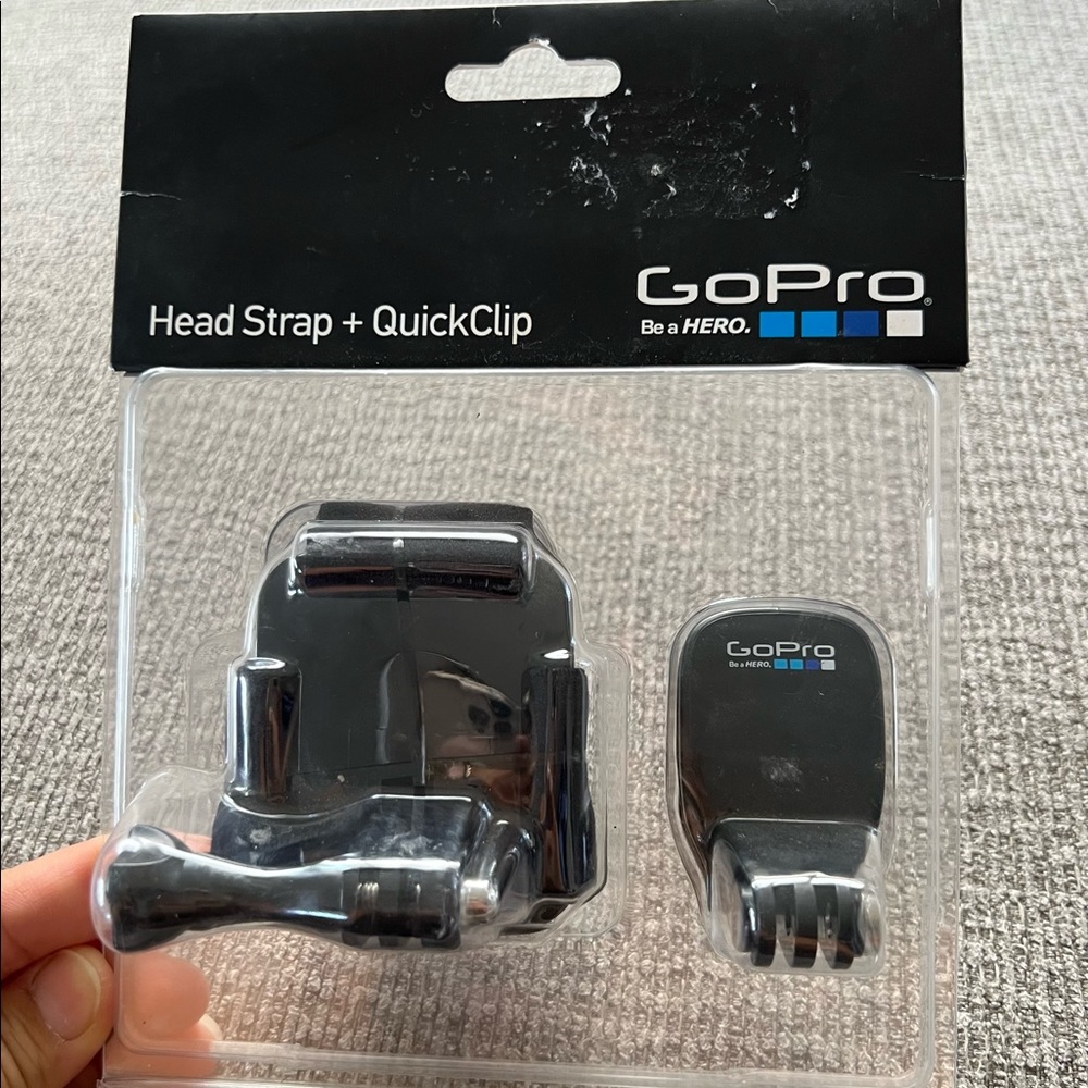 GOPRO HEAD STRAP + QUICK CLIP ACHOM-001 - New Unopened
